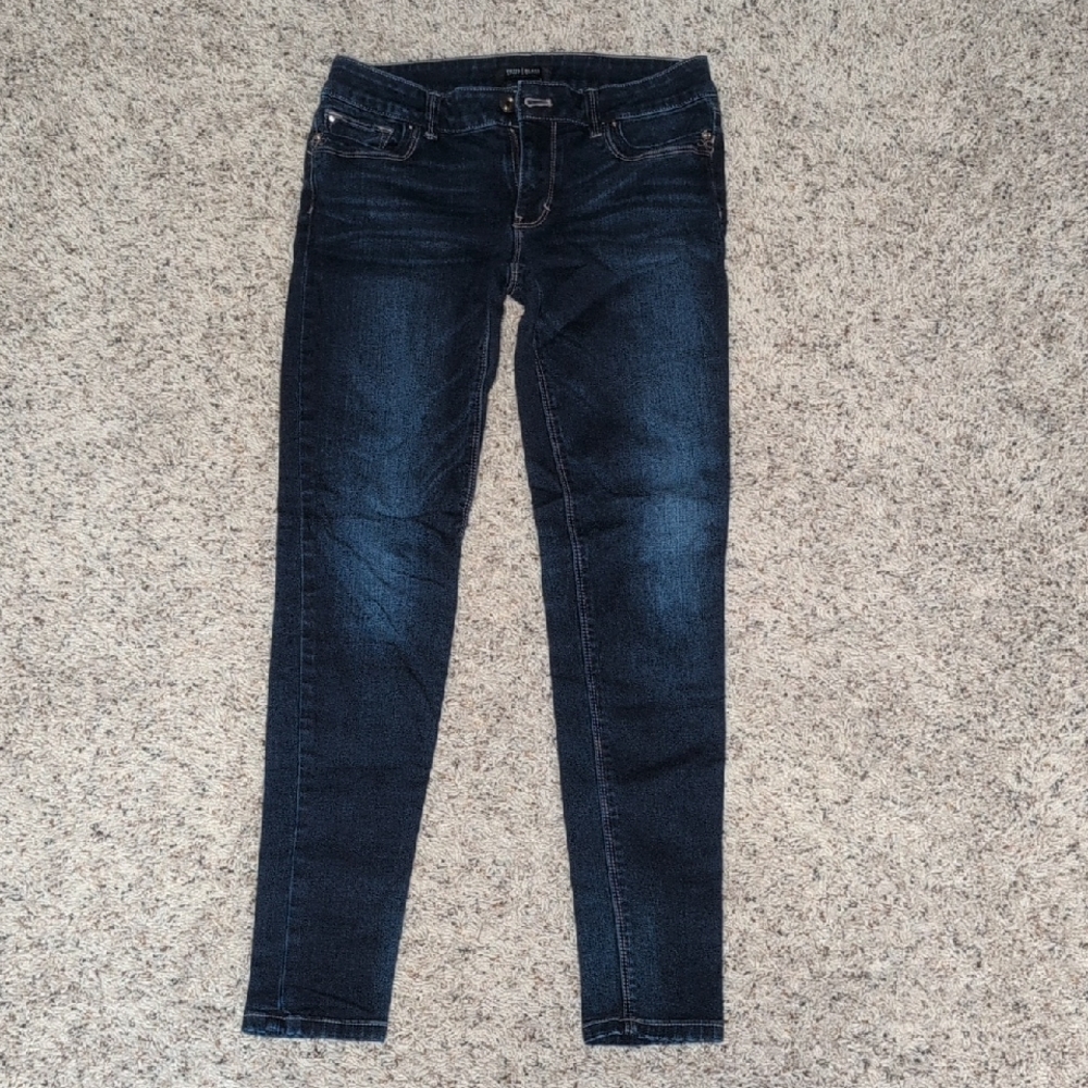 White House Black Market Women's Dark Blue Skinny Jeans